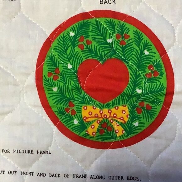 Quilted Fabric Panel 'Baby's First Christmas' Stocking Bibs - Picture 7 of 8